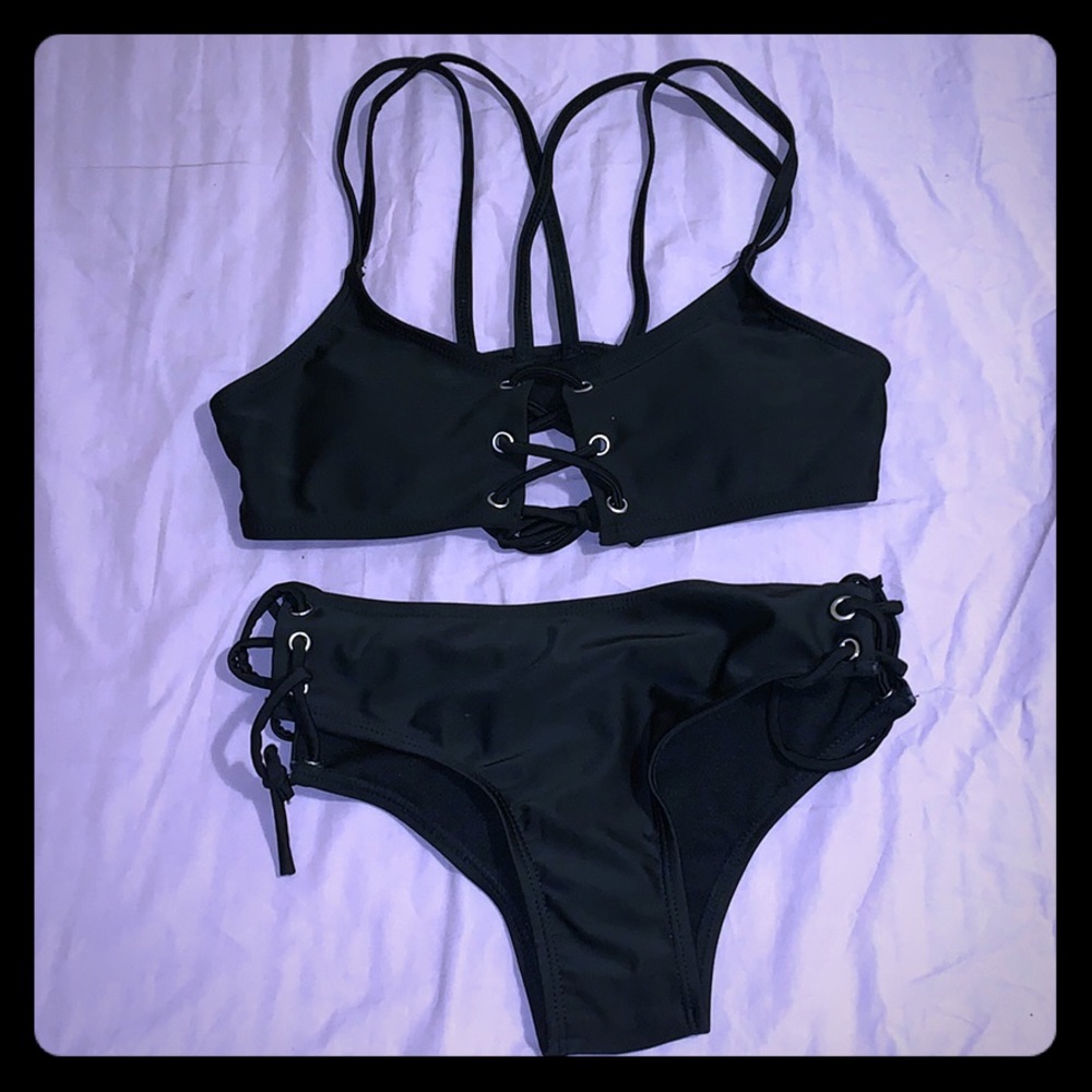 Lace Up Bikini